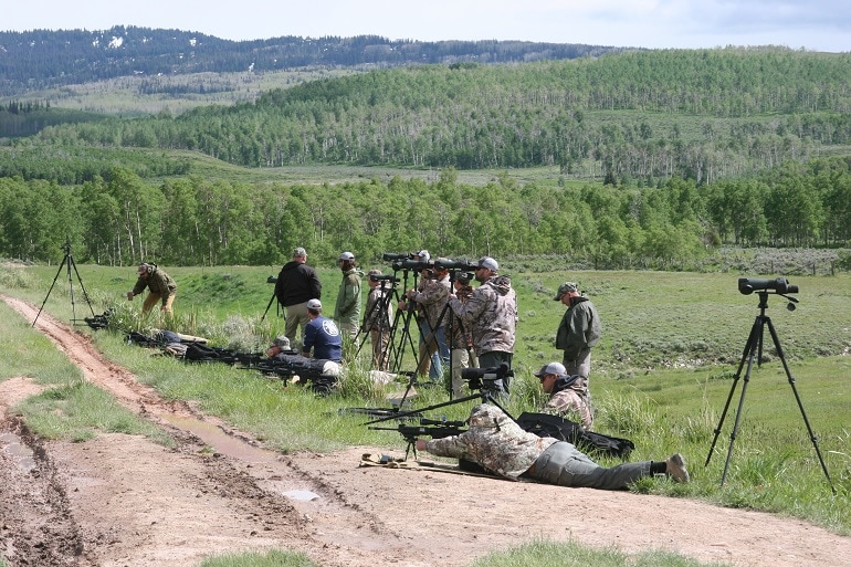 Shooters firing