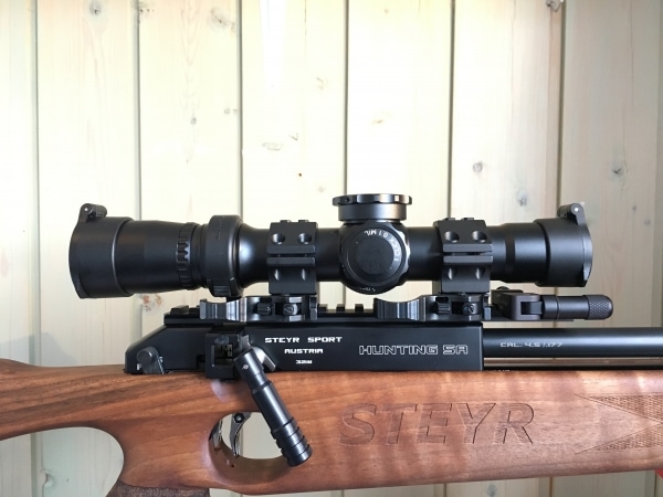 scope rings with picatinny rail on top