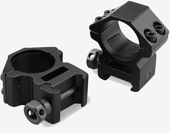 Modkin Rifle Scope Rings Medium Profile Scope Mounts for Picatinny Weaver Rail -Grey-Review