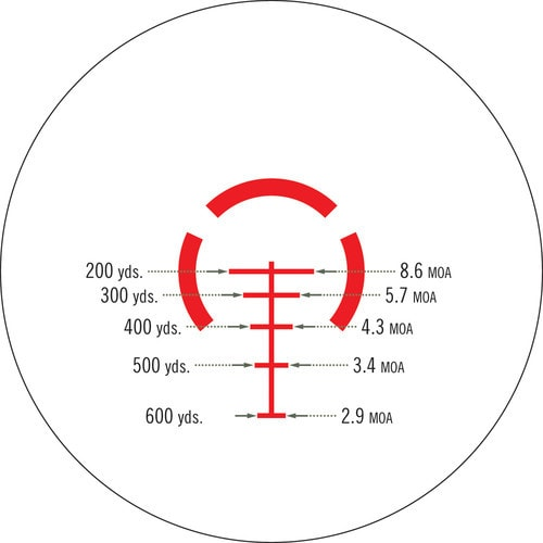 Vortex AR-BDC Reticle: image courtesy of Vortex Optics Vortex AR-BDC Reticle: image courtesy of Vortex Optics